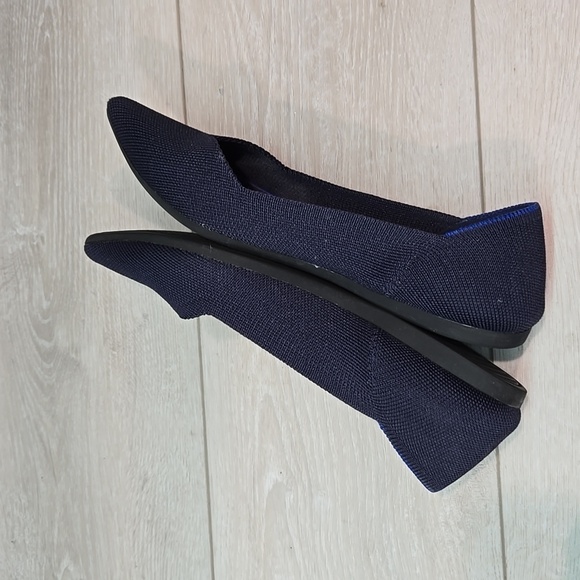 Rothy's Women The Pointed II solid knit washable toe flats shoes sz 7 - Picture 8 of 13